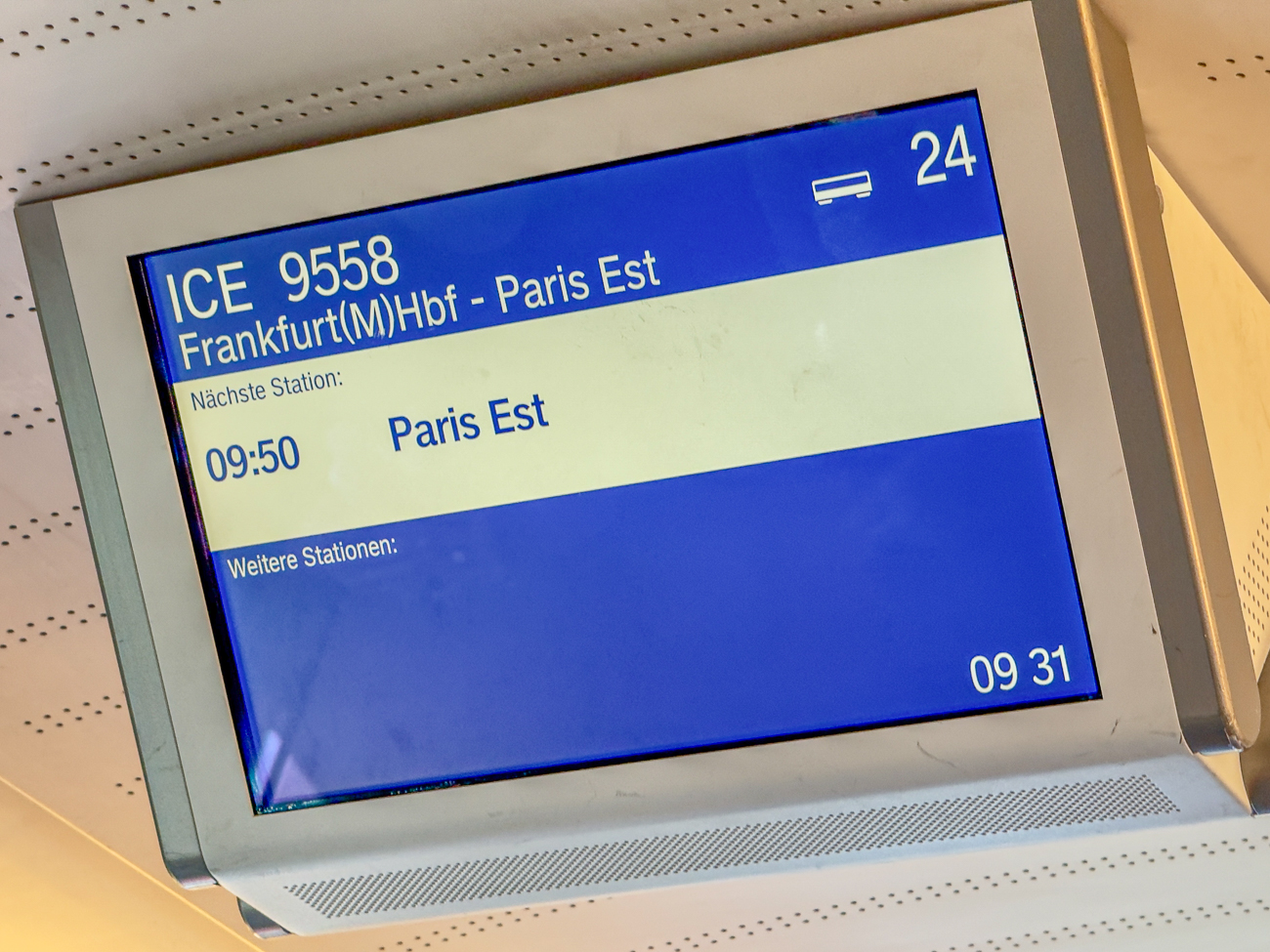 Unser Ziel, Gare de l'Est in Paris
