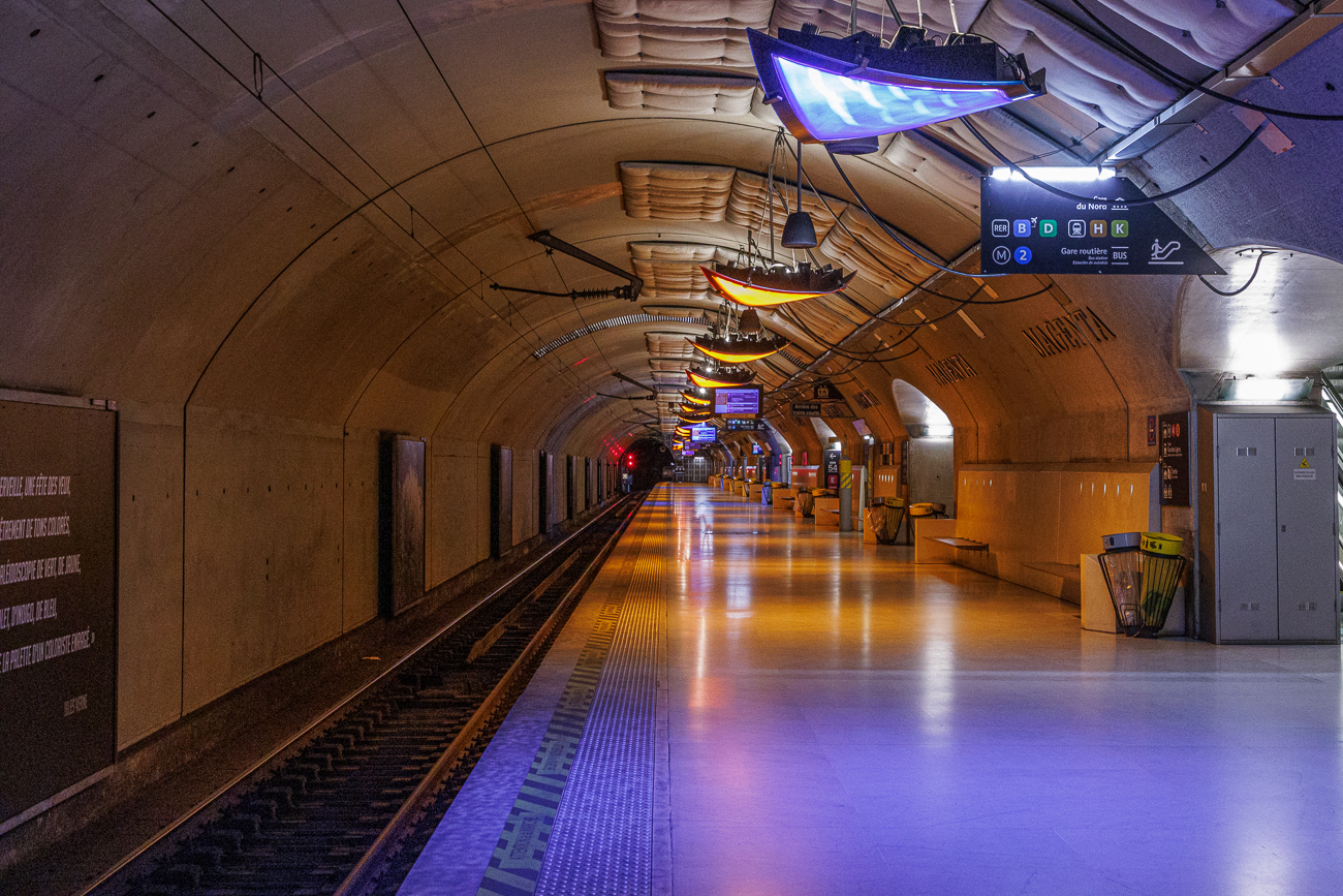 Metrostation im Gare du Nord