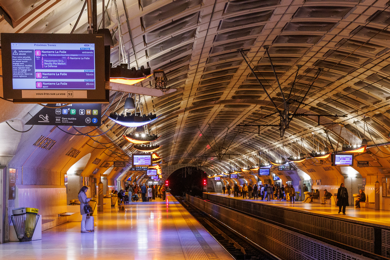 Umstieg in einer anderen Metrostation