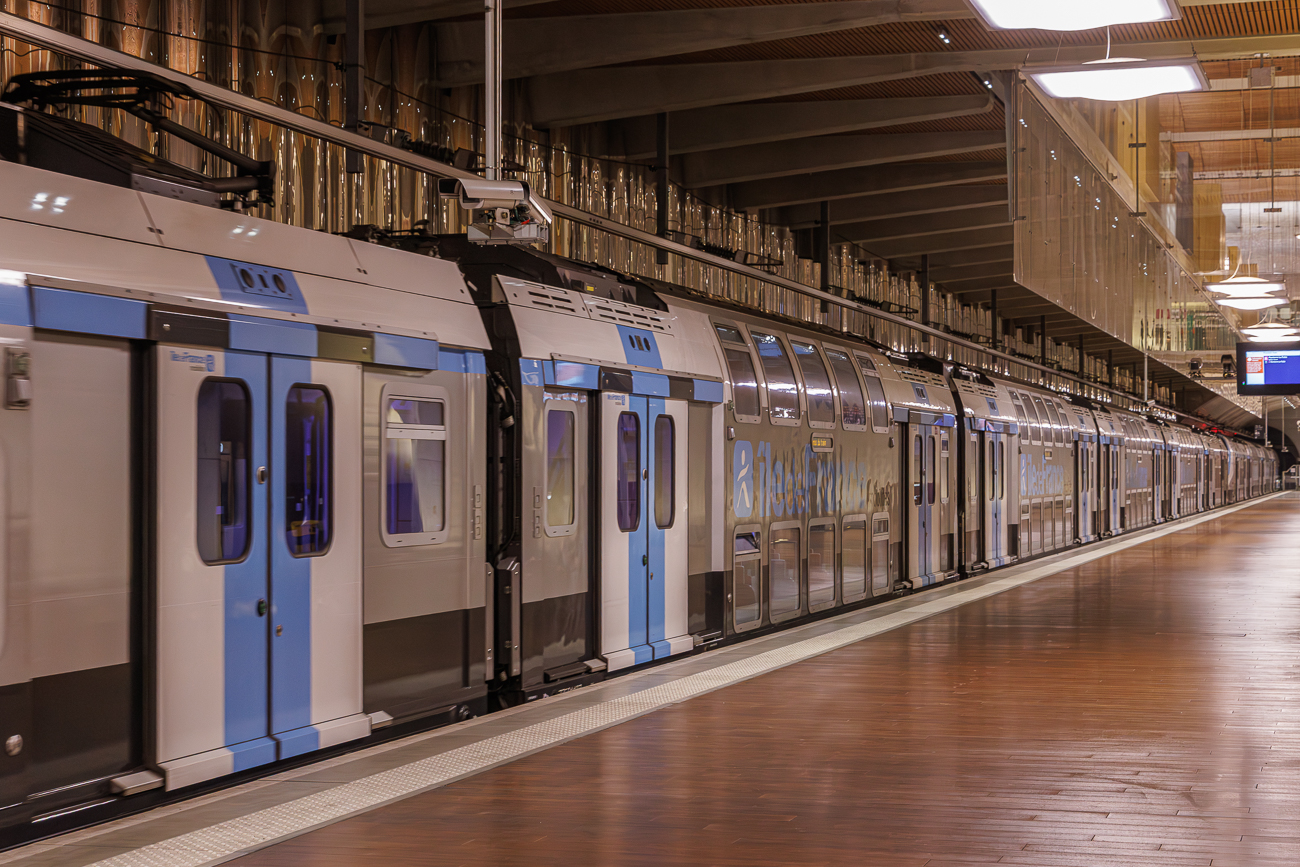 Unsere Metro bei der Weiterfahrt ...