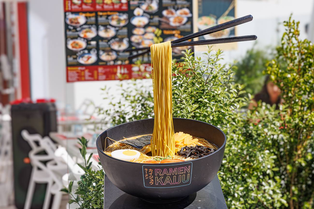 Werbung f&uuml;r ein Ramen-Restaurant