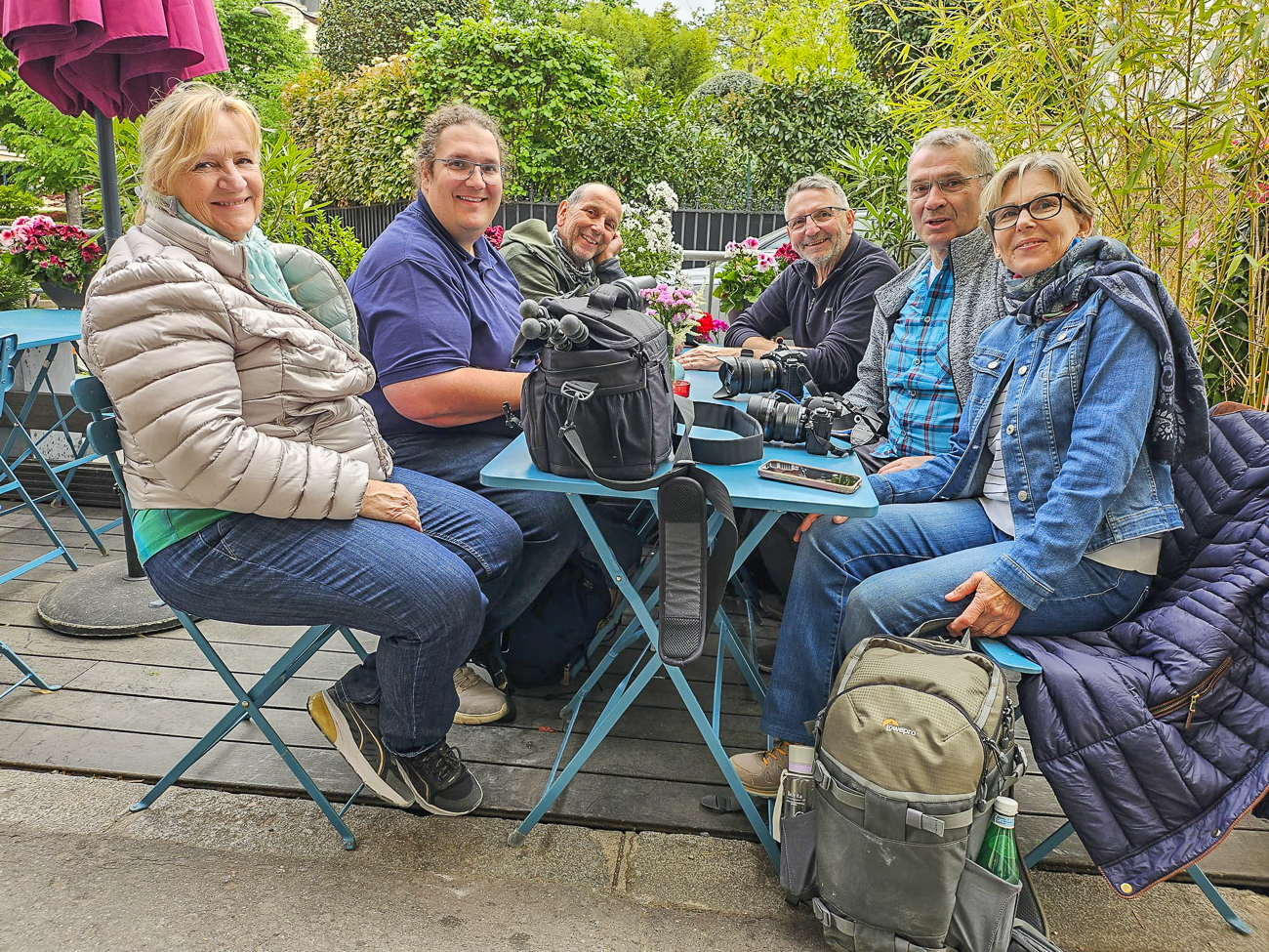 Zum Abschluss trinken wir noch einen Kaffee in einem sch&ouml;nen franz&ouml;sischen Caf&eacute;