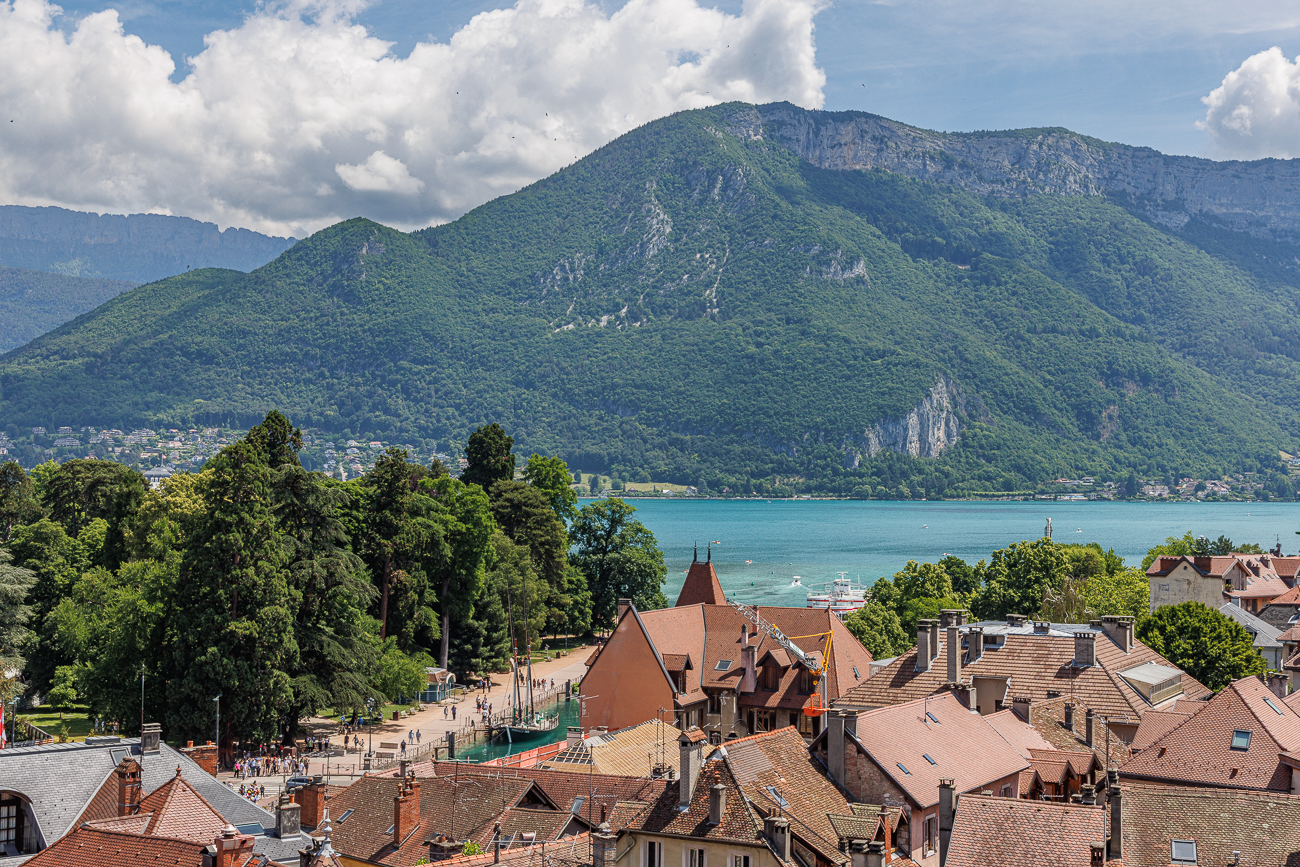 Blick vom Schloss zum Lac d' Annecy