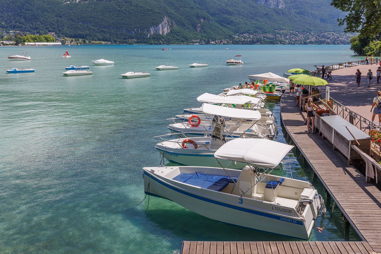 Boote auf dem Lac d' Annecy