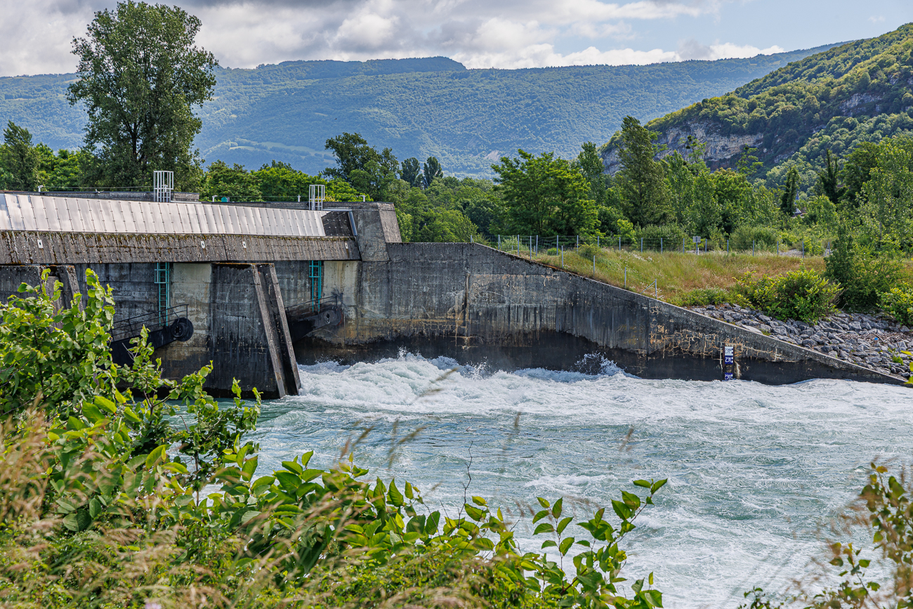 An der "Barrage de Lavours" ...