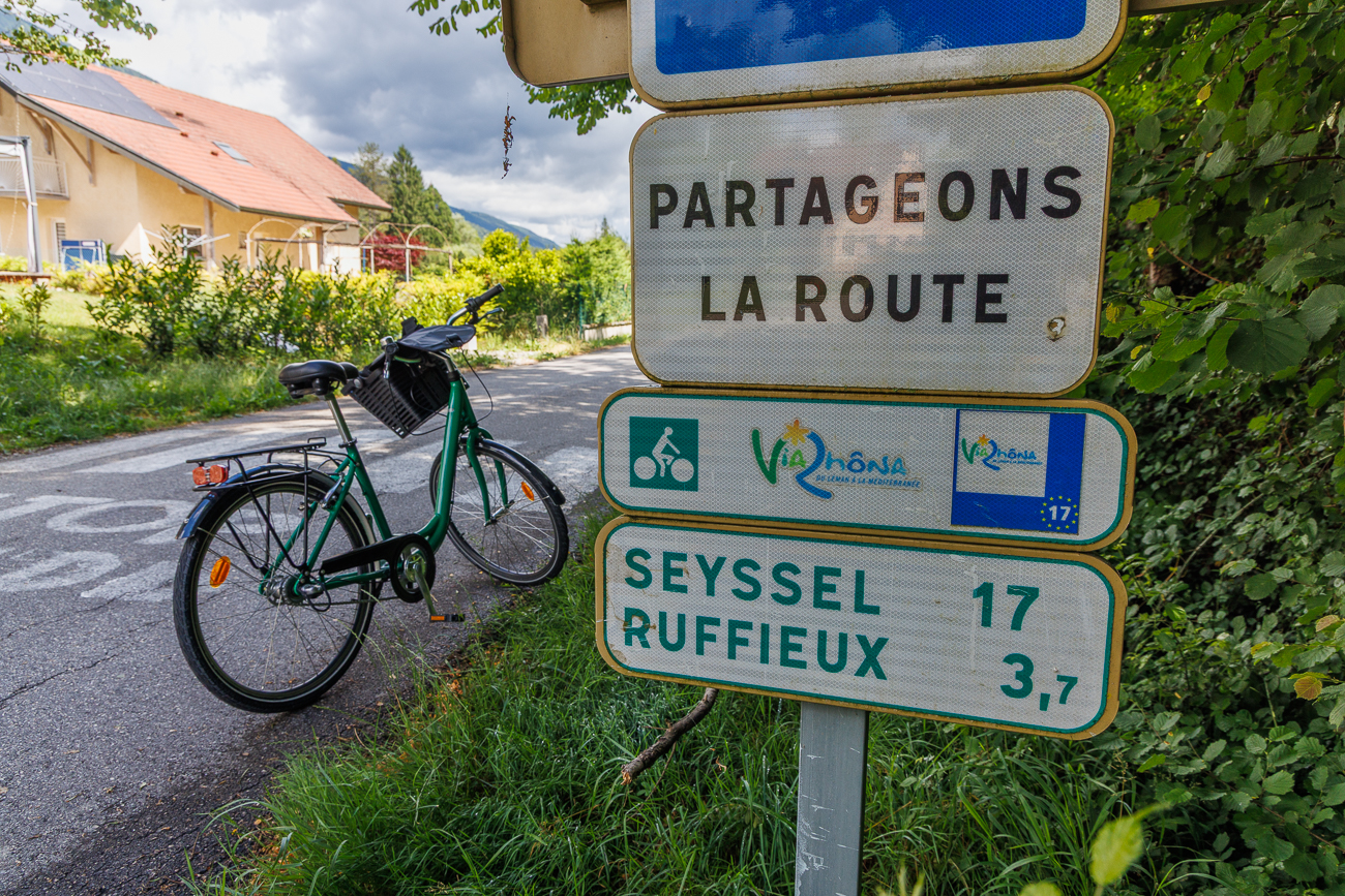 Noch sind wir auf dem Radweg ...