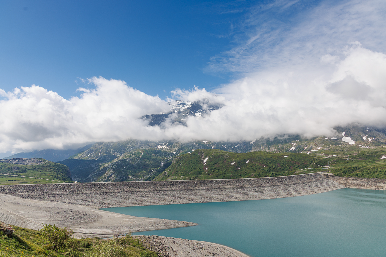 Der Lac du Mont-Cenis in den französischen Alpen