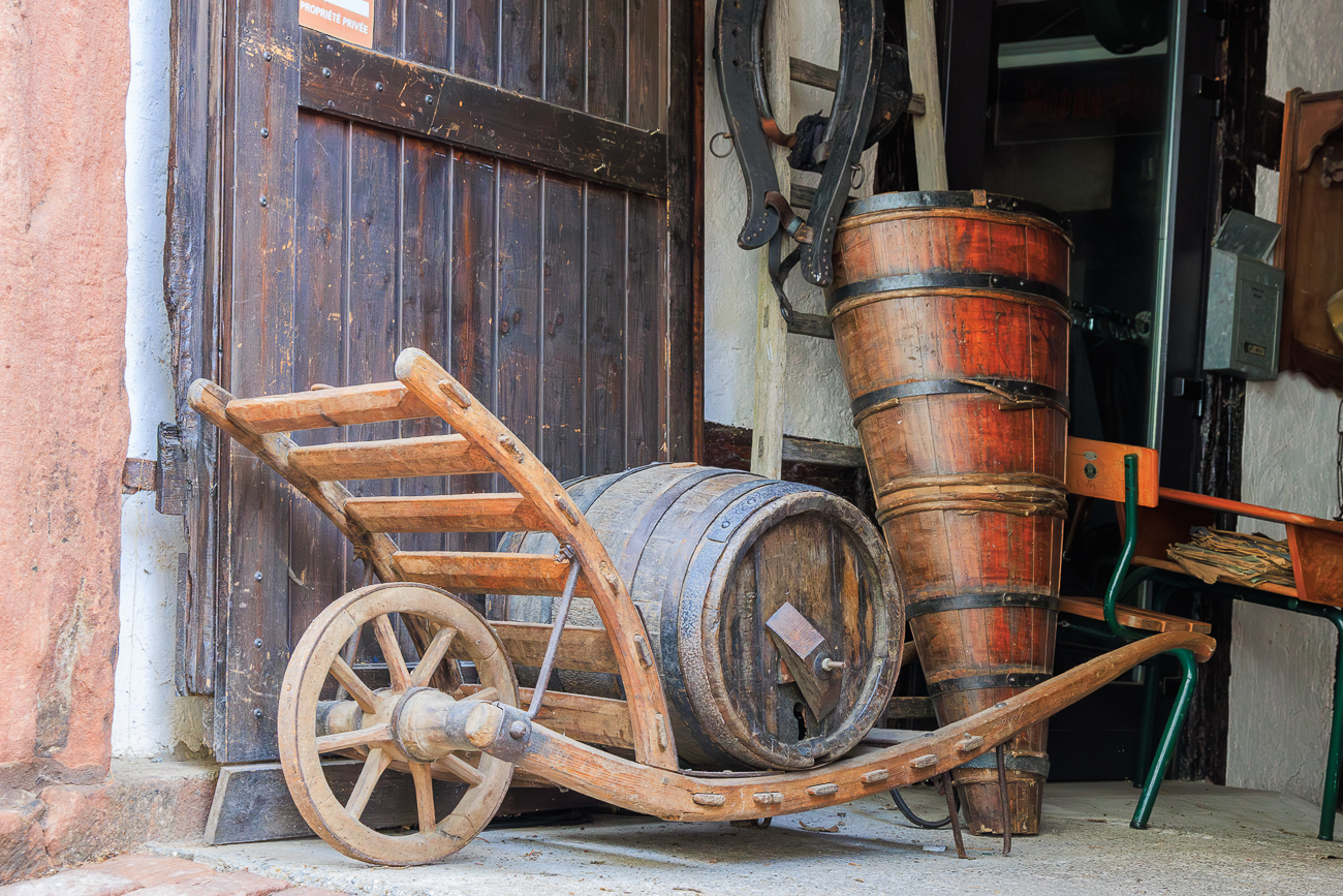 Alte Gerätschaften der Weinbauern