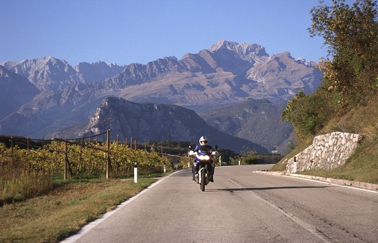 Auf dem Weg zum Monte Bondone