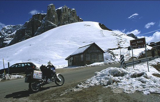 Passhöhe der Sella erreicht