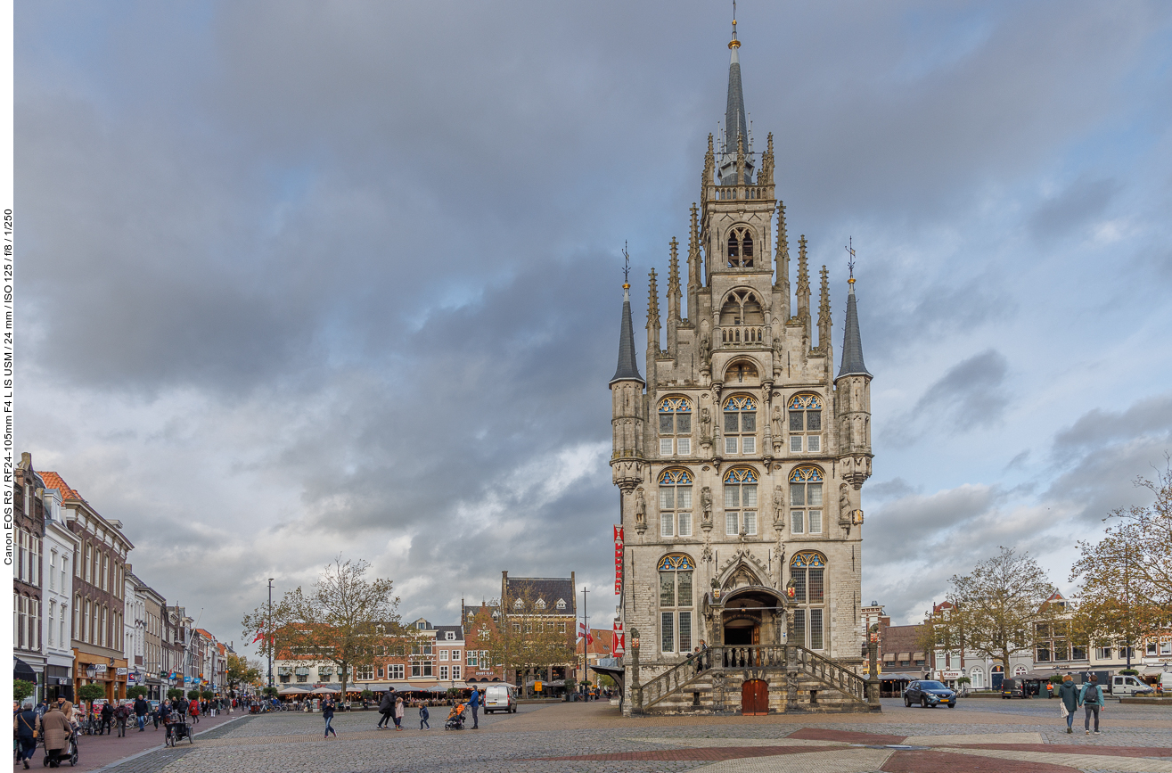 Das Stadhuis ist das ehemalige Rathaus von Gouda in der niederländischen Provinz Südholland