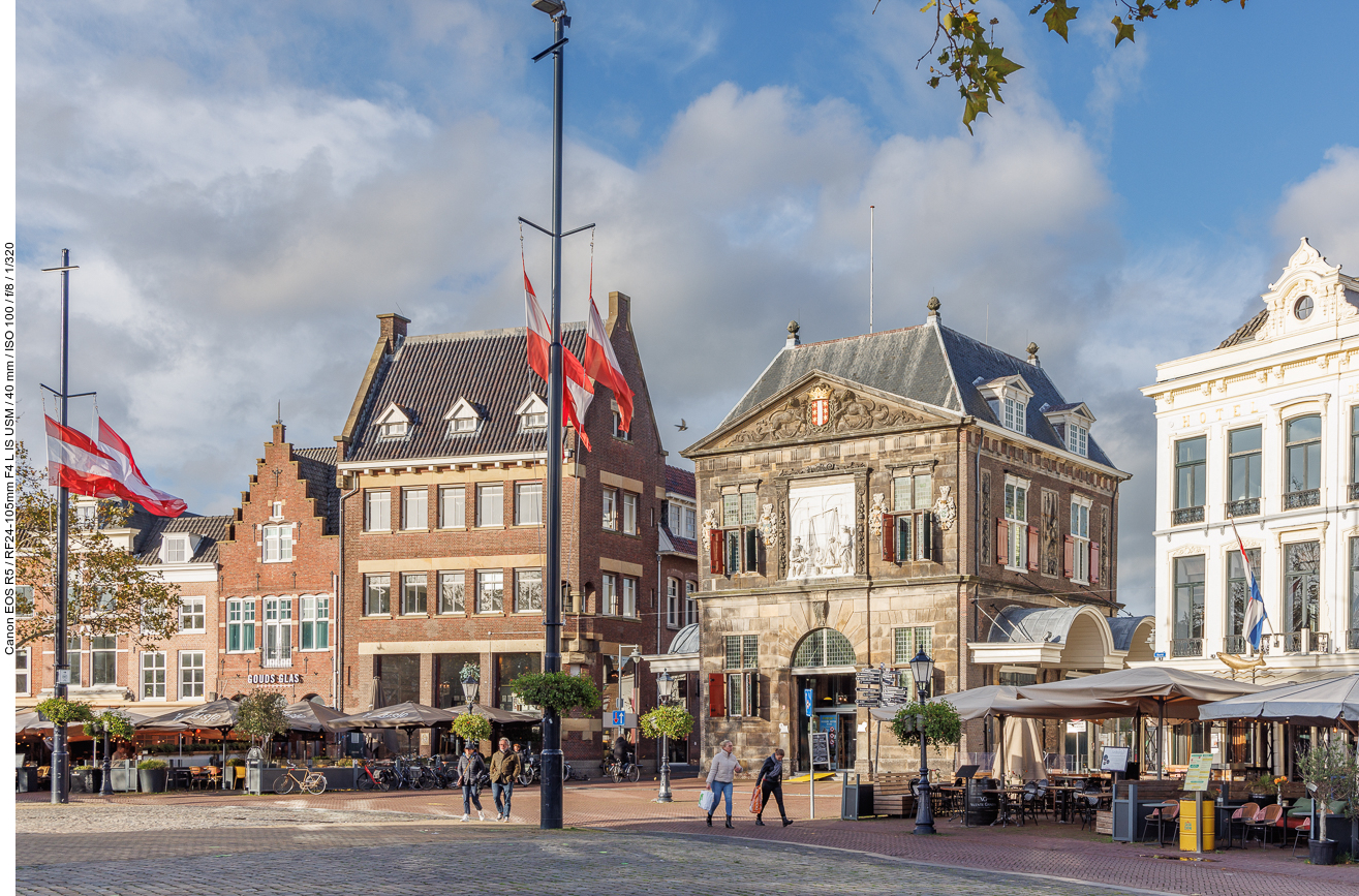 Schöne Häuser am Marktplatz