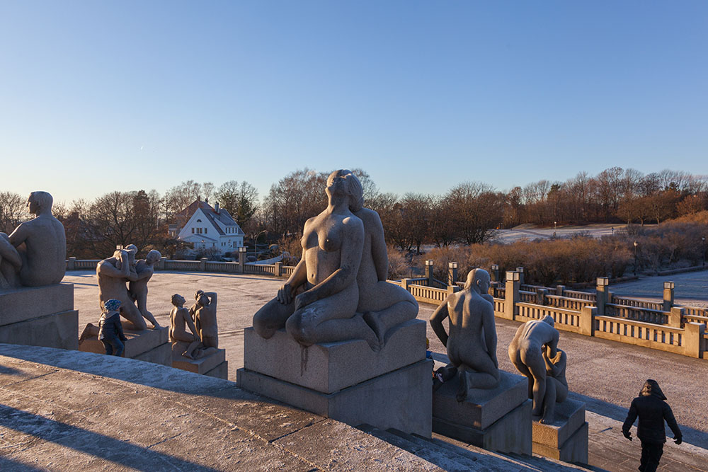 Im Skulpturenpark Vigelandsanlegget