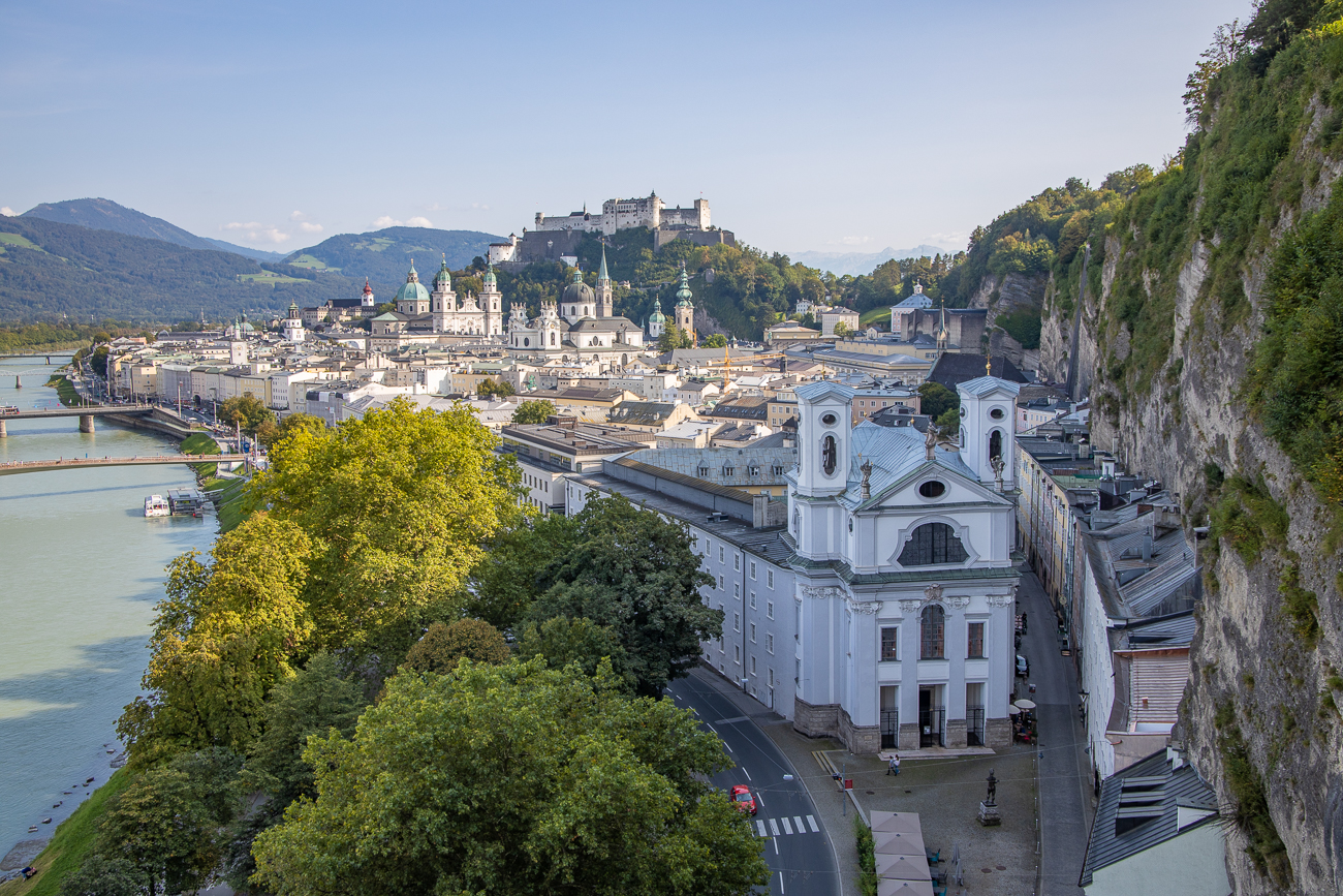 Blick vom Mönchsberg auf die Altstadt