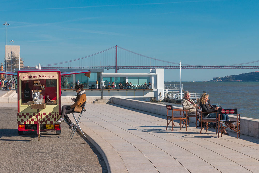 Lustige Idee, "Wine with a View" 