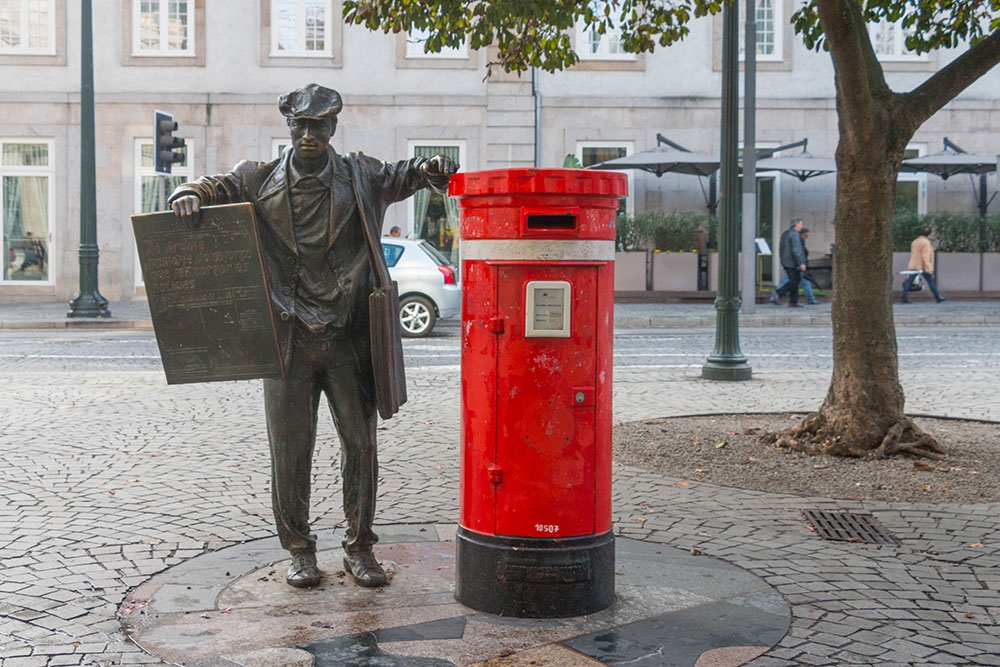 Denkmal für Zeitungsausträger 