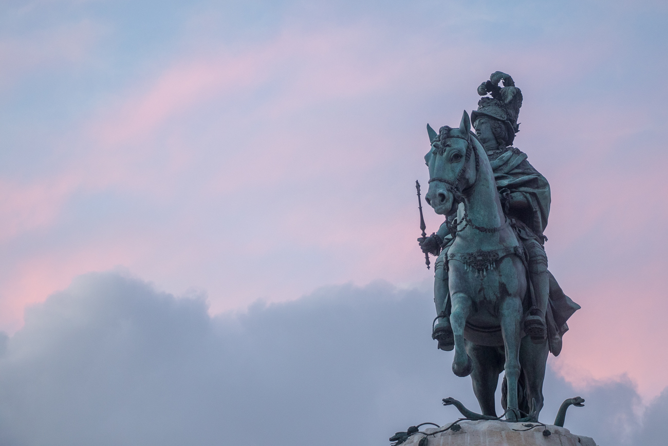 José I. im Abendlicht 