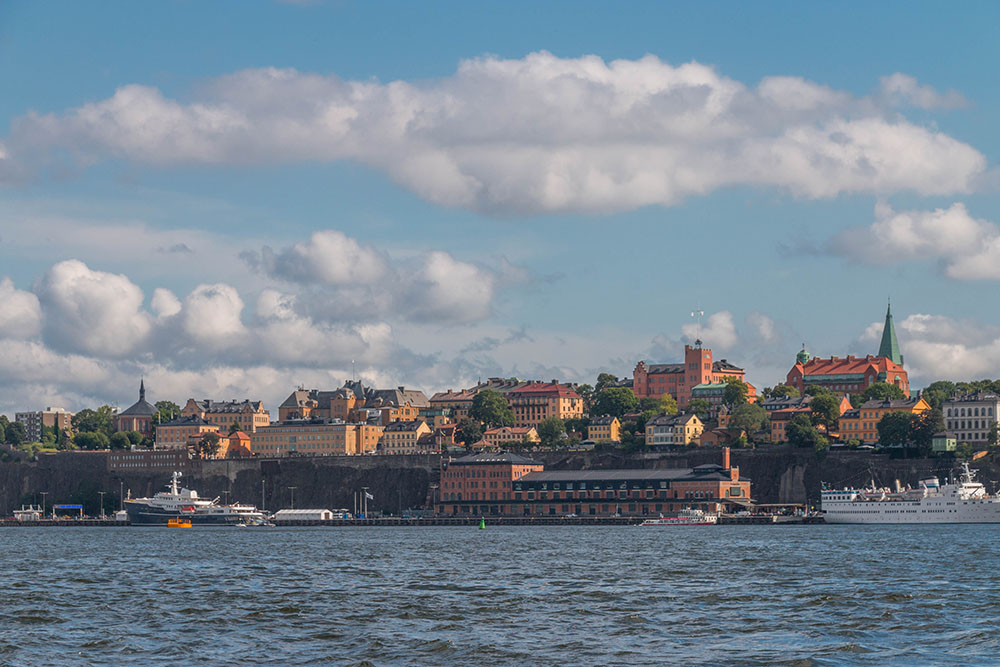 Stadtansicht vom Wasser aus