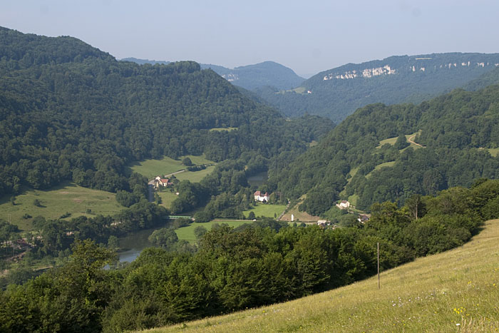 Blick ins Tal des Doubs