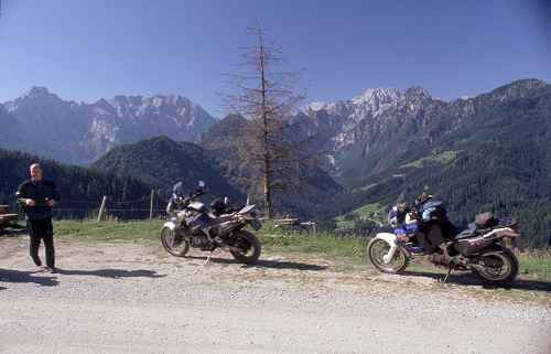 Schotterstrecke bei Logarska Dolina