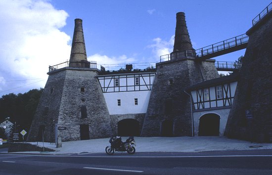 Als Museum renoviertes Kalkwerk im Erzgebirge