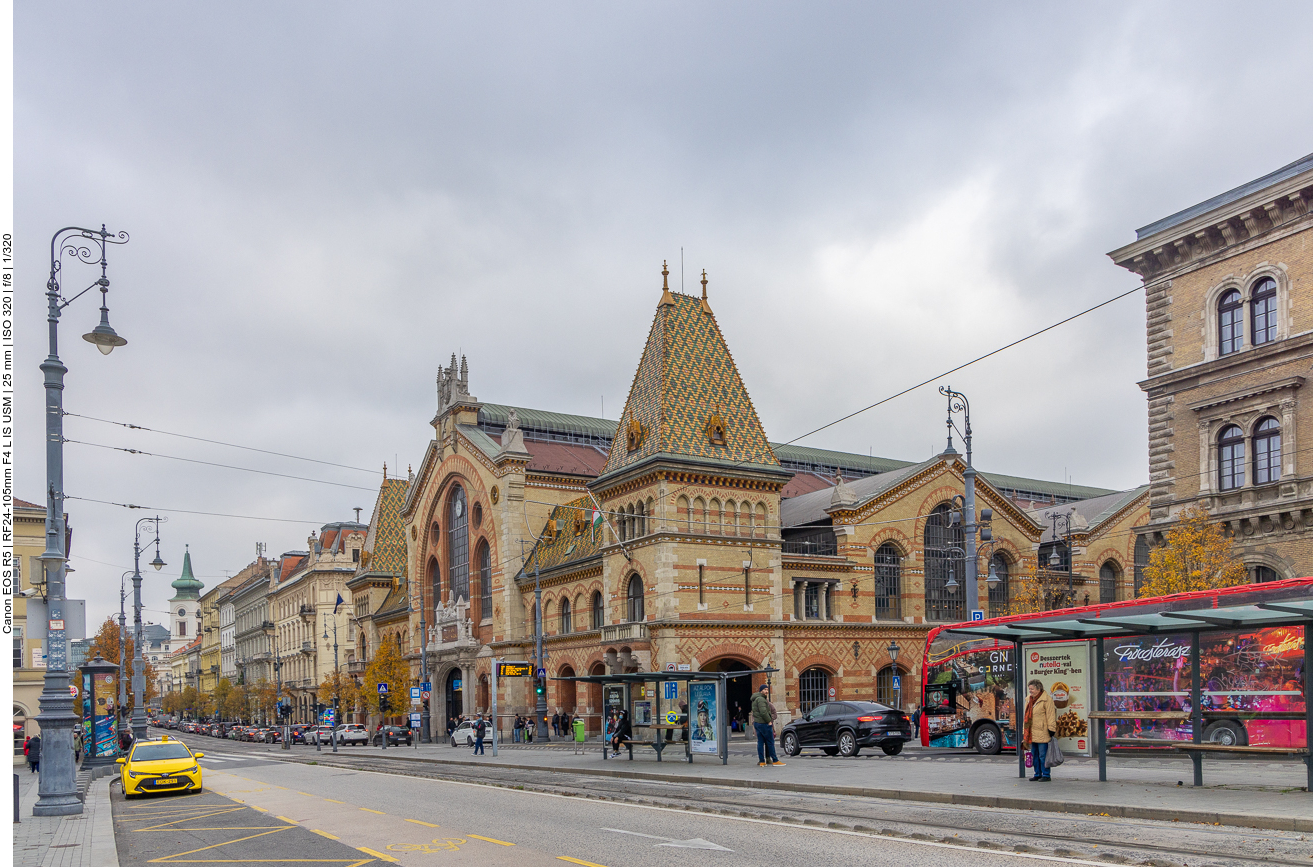 Die Markthalle von Budapest