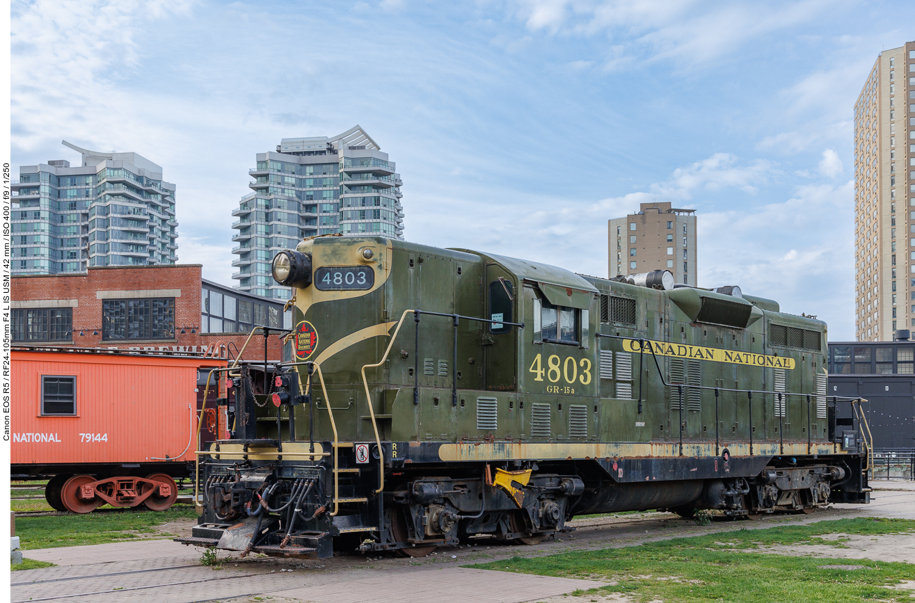 Nahe des Towers ist ein kleines Eisenbahnmuseum