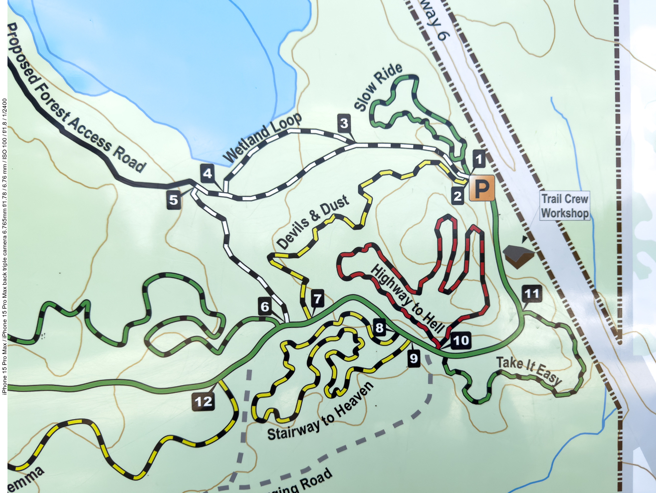 Wir haben mehrere dieser einzelnen Trails kombiniert, nachfolgend die Karte mit unserem Streckenverlauf