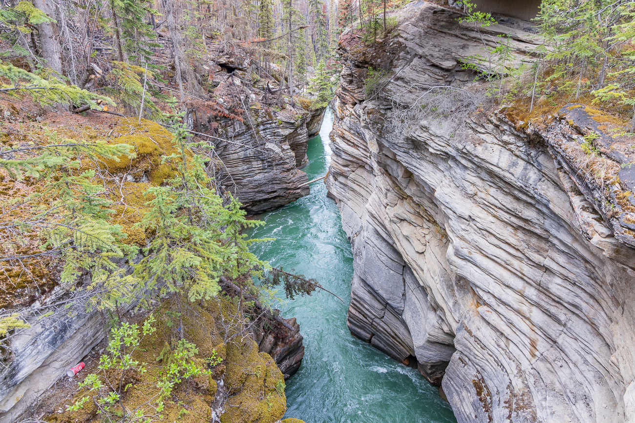 Abfluss in den Athabasca River