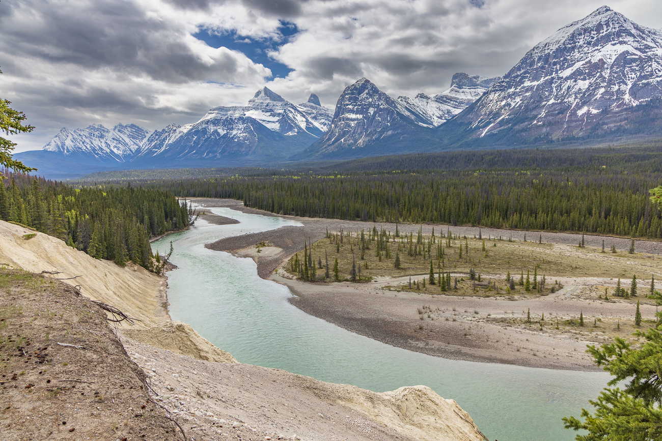 Blick ins Athabasca Valley