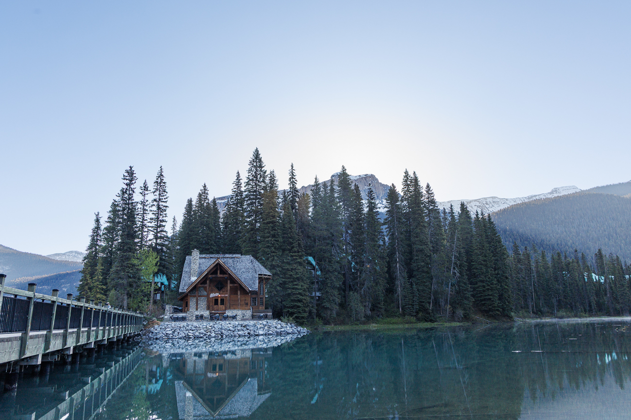 Wir wollen n&auml;mlich sehr fr&uuml;h am Emerald Lake sein ...
