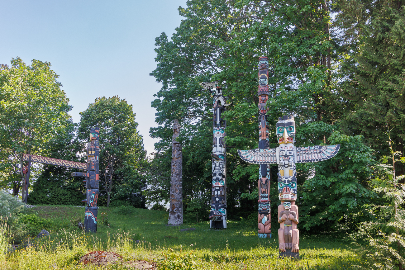 Bei den Brockton Point Totem Poles