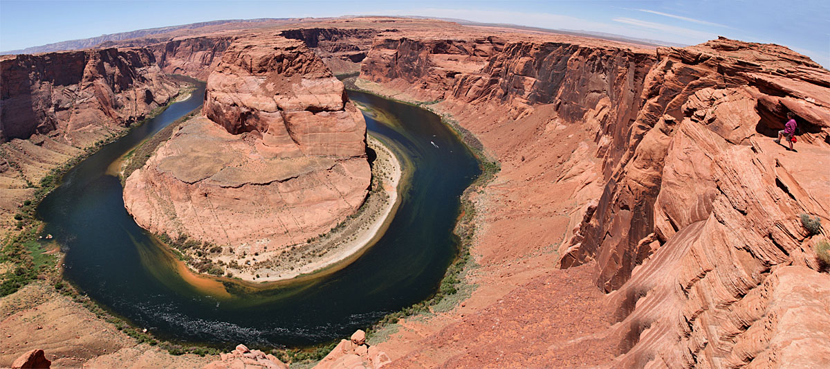 Die Flussschleife als Panorama