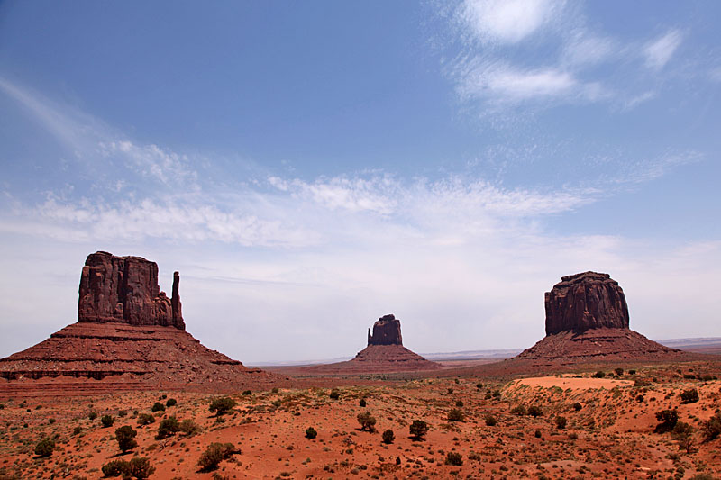 Diese Buttes gehören sicher zu den am meisten fotografierten Berge