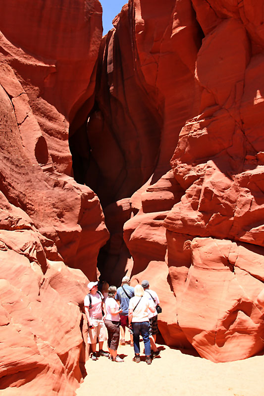 Am Hinterausgang des Upper Canyons