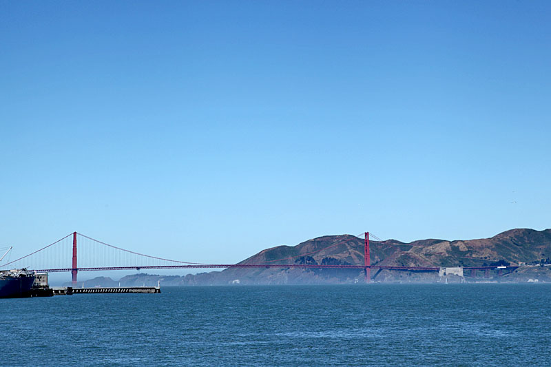 Die Golden Gate Bridge, das Wahrzeichen San Franciscos