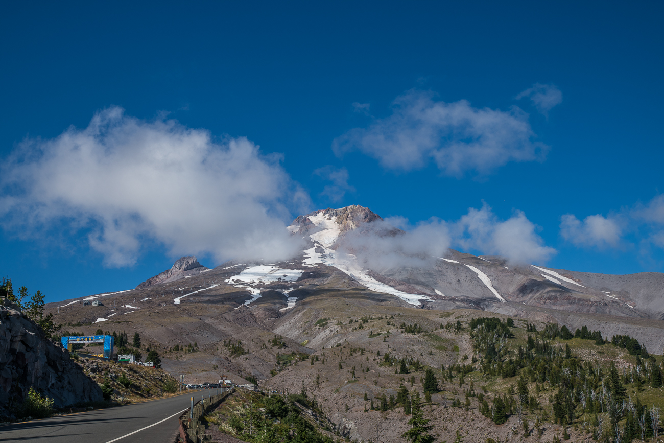 ... erreichten wir den Fuß, des Mt. Hood