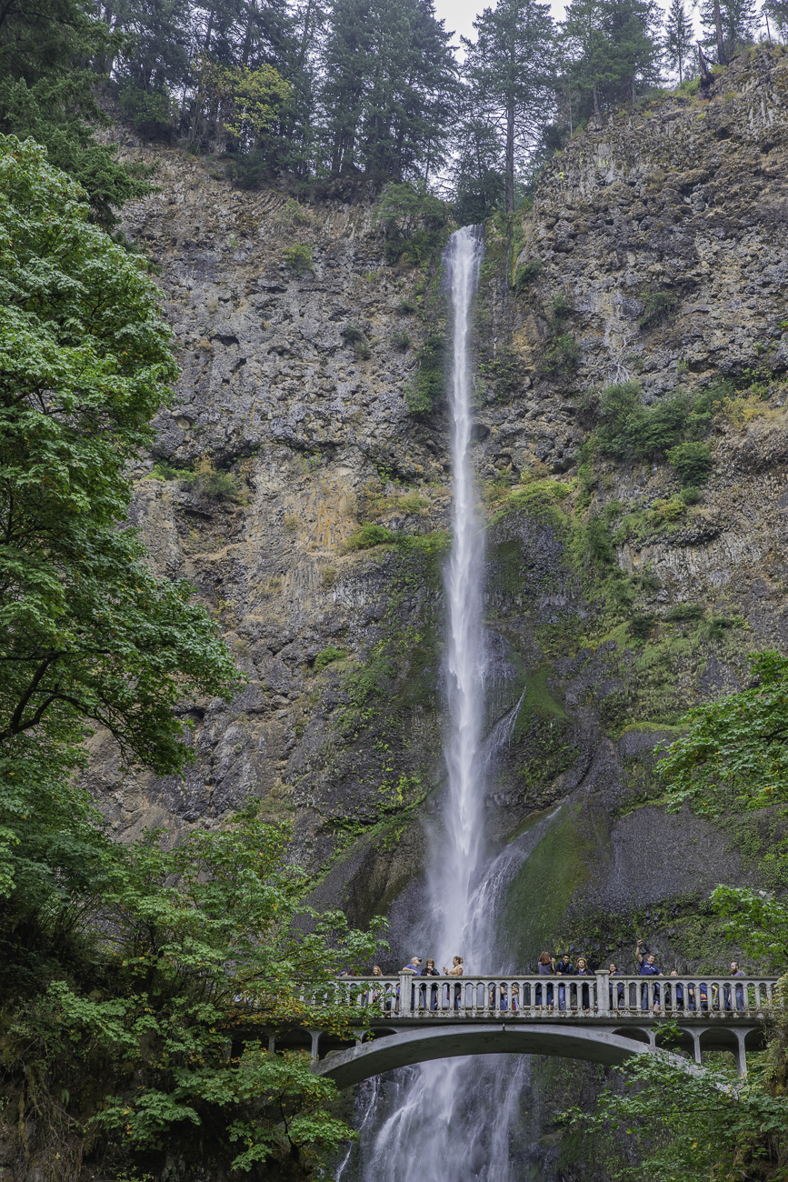 Nun sind wir wieder auf dem "Historic Columbia River Highway", den wir schon am Anfang der Tour gefahren sind ...