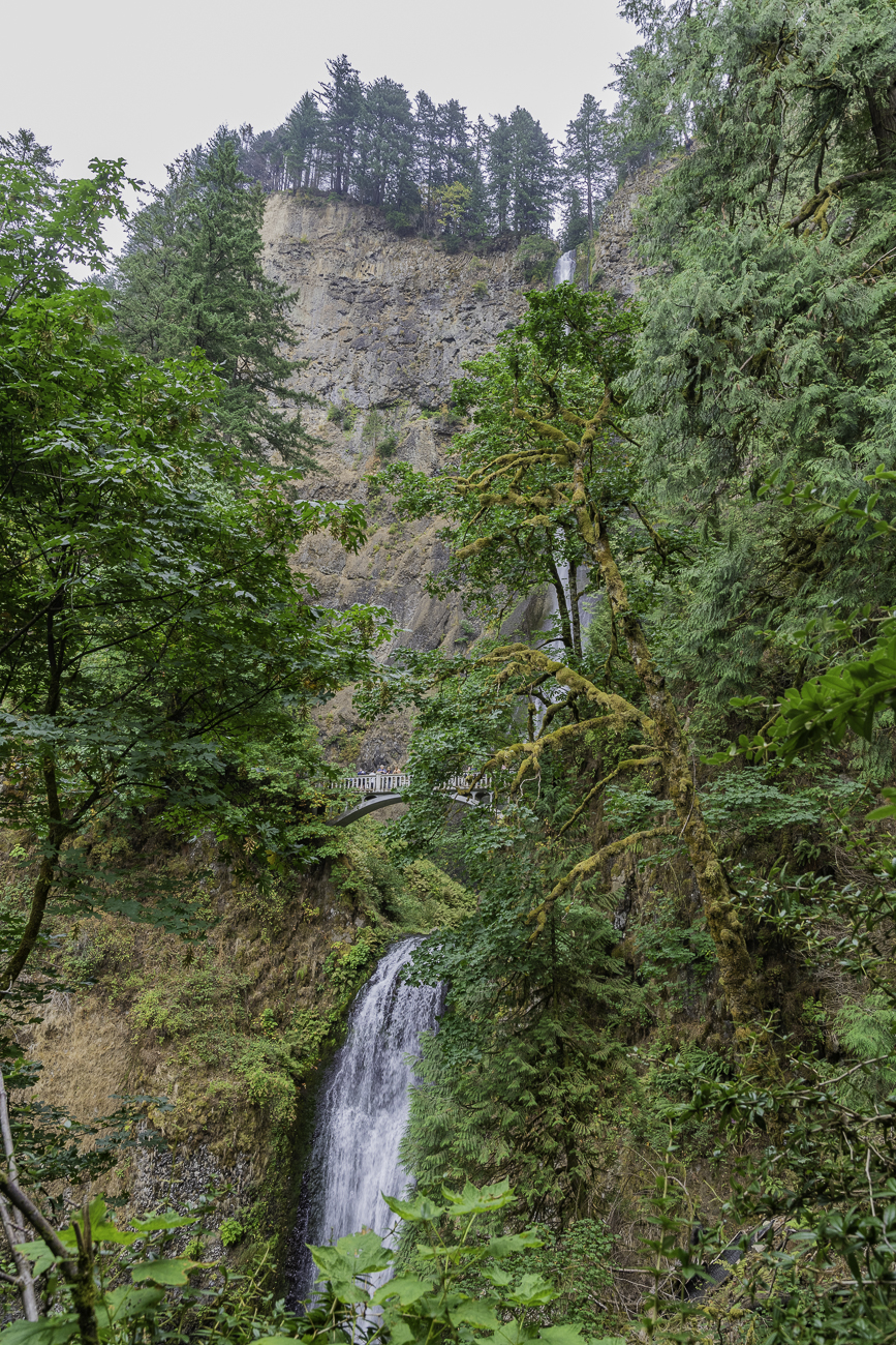 ... und besuchen den Multnomah Fall, den wir damals wegen Überfüllung ausgelassen hatten