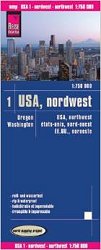 Reise Know-How Landkarte USA 1, Nordwest: Washington und Oregon